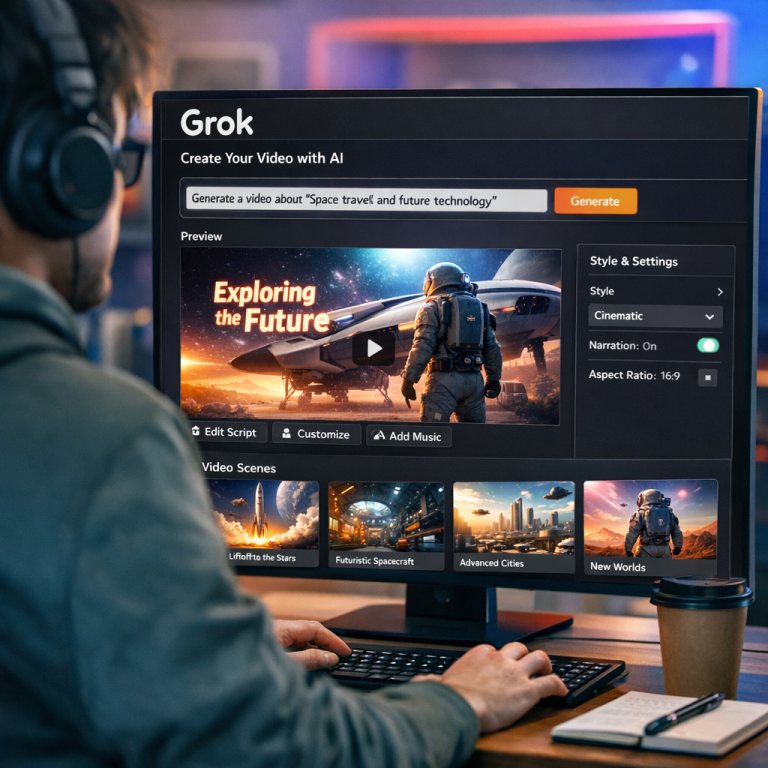 User creating a video with Grok Video updates
