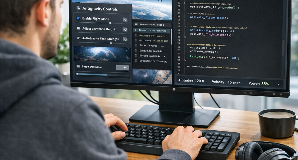 programmer using Antigravity IDE