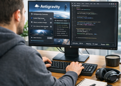 programmer using Antigravity IDE