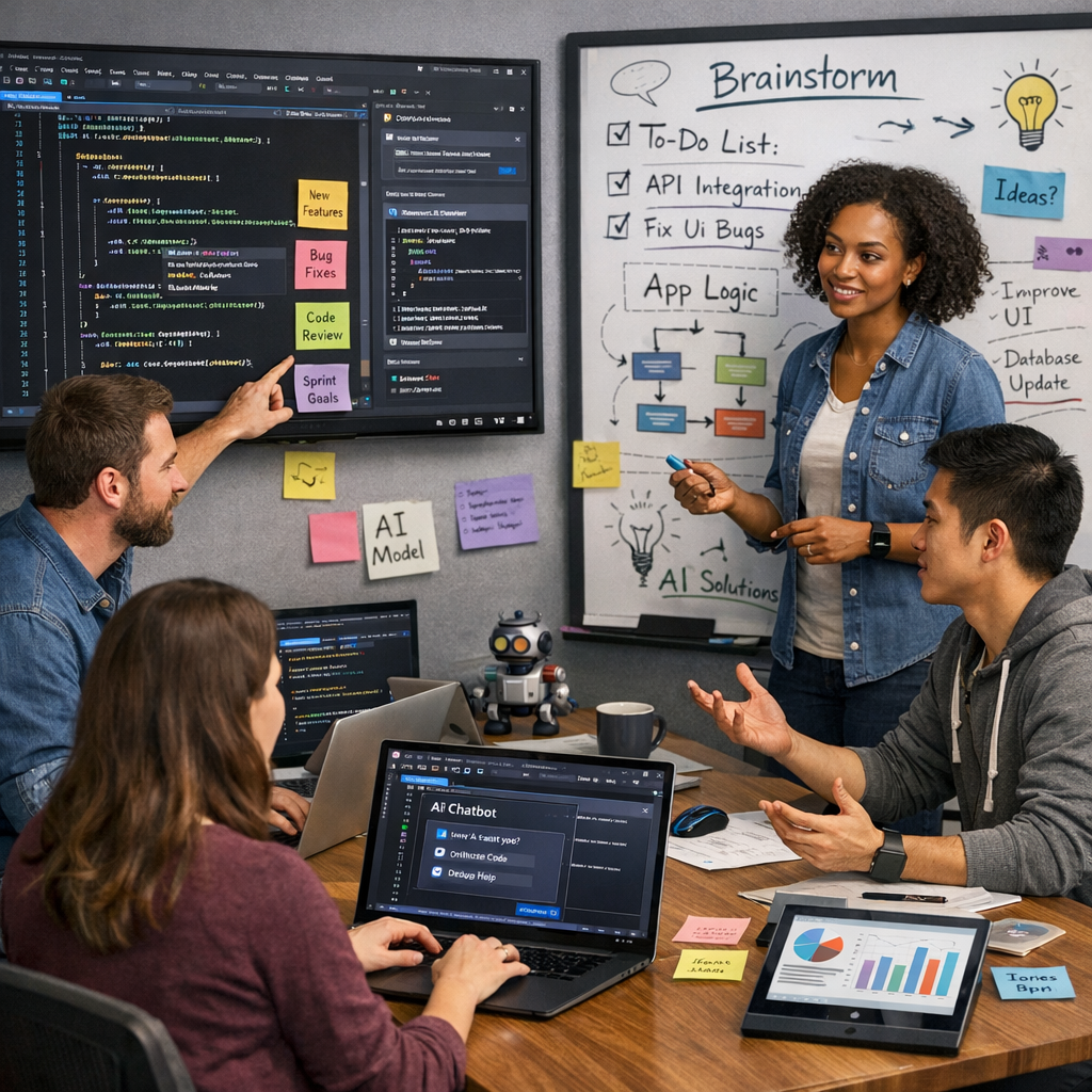 team collaboration using Visual Studio AI tools