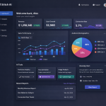 User interface of Stitch Ai showing data analytics