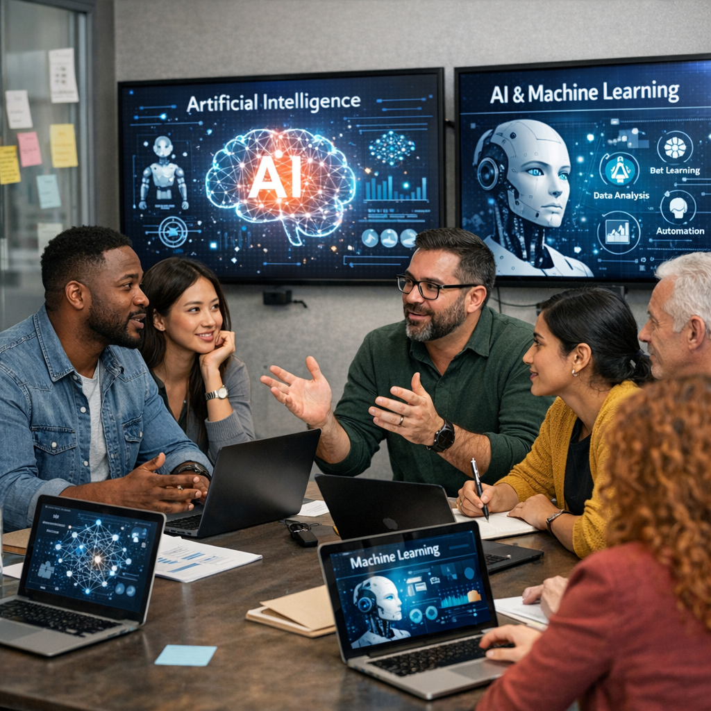 Team discussing Claude updates 2026 and AI technology