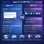 Comparison chart of Opus 4.7 vs Gpt 5.5