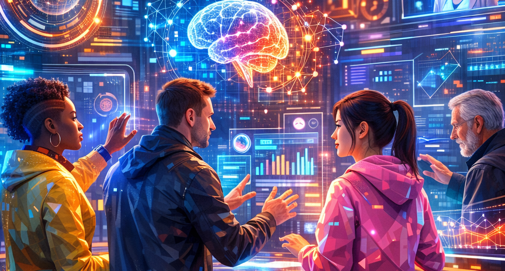 User interacting with Claude Opus AI technology interface