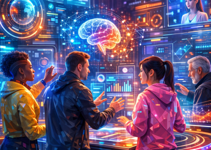 User interacting with Claude Opus AI technology interface