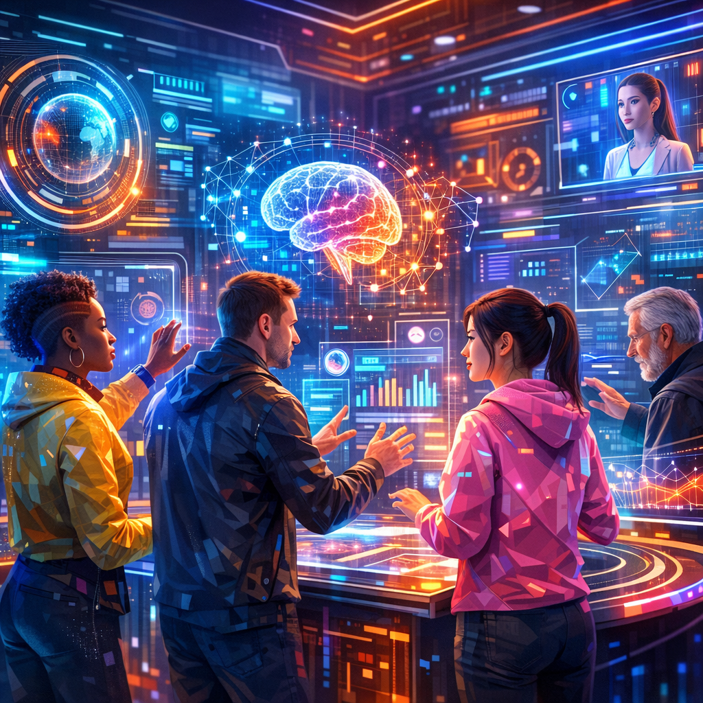 User interacting with Claude Opus AI technology interface