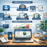 AI tools for business automation in an office setting