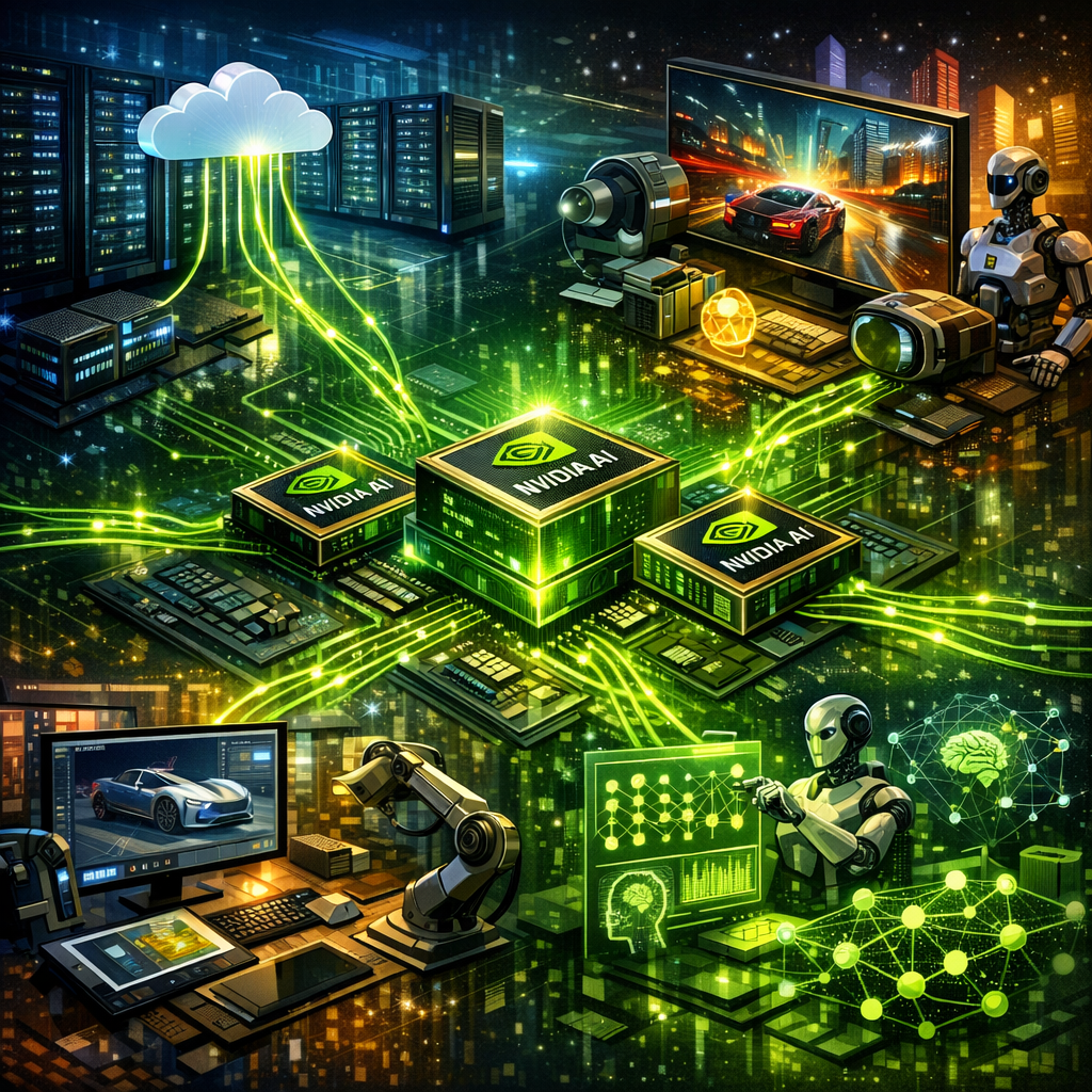 Nvidia AI chips in action, powering machine learning and graphics
