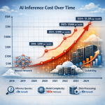 AI inference cost graph with trends and statistics