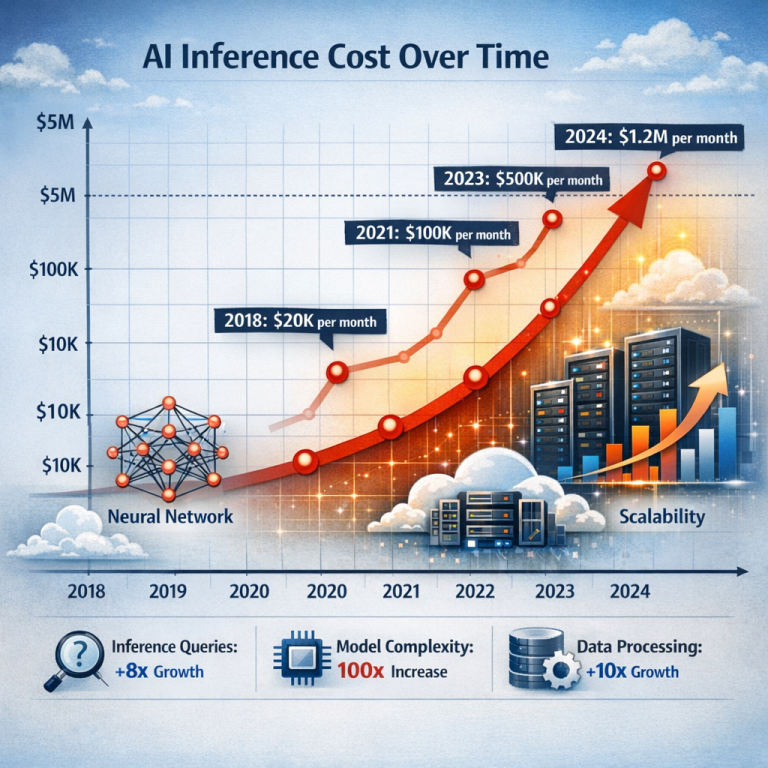 AI inference cost graph with trends and statistics