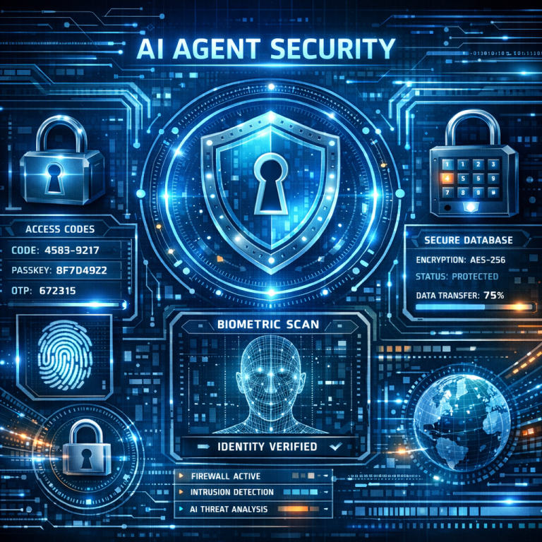 AI agent security risks with digital locks and data
