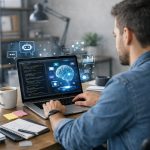 Developer using AI tools for coding productivity