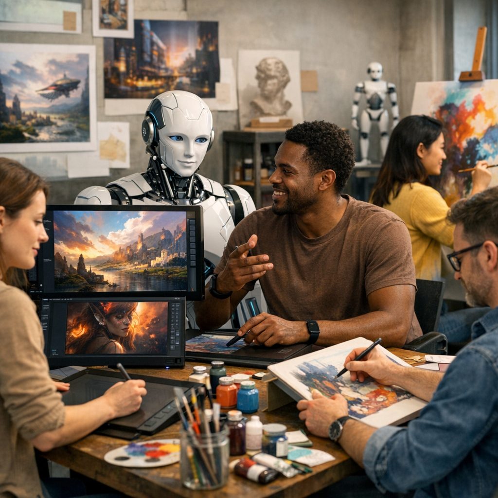 future of AI in creative fields - collaboration