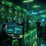 futuristic AI data center showcasing updates in AI platforms