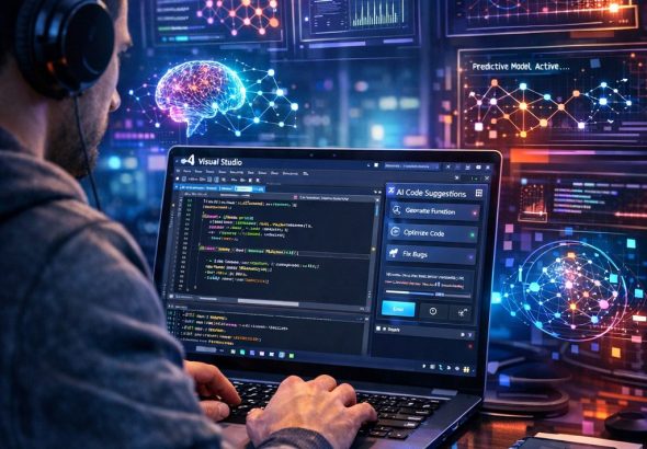 AI integration with Visual Studio in a developer's workspace