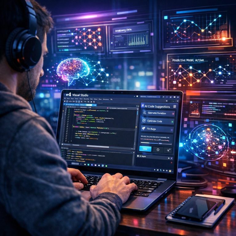 AI integration with Visual Studio in a developer's workspace
