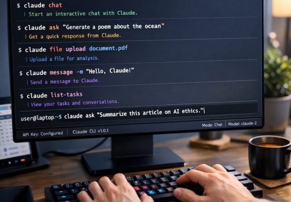 Claude CLI command line interface on a computer screen