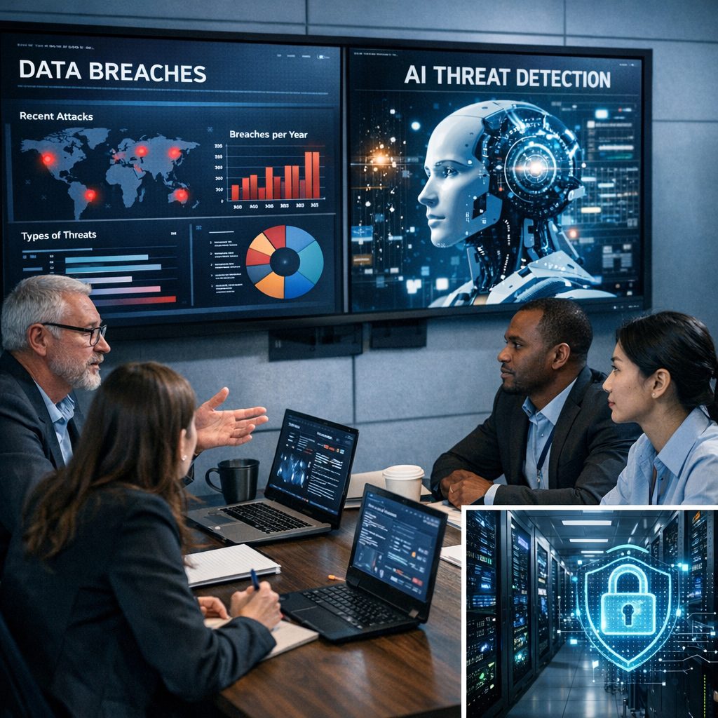 cybersecurity experts discussing AI tools