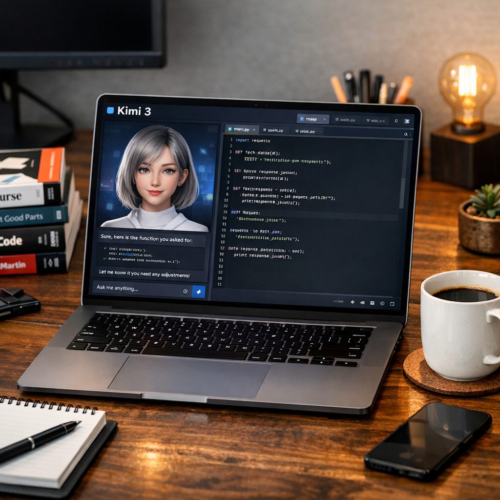 Kimi 3 local setup on a laptop