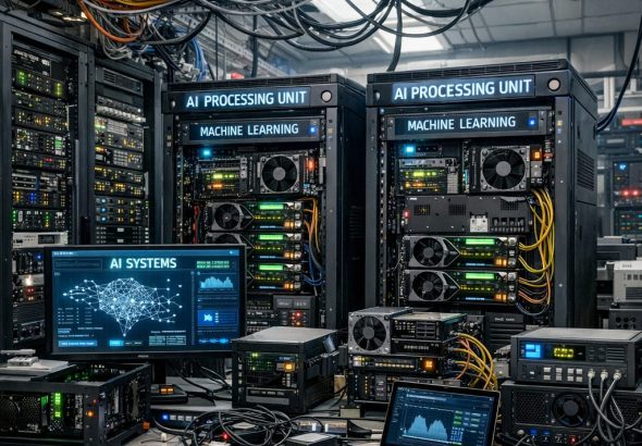 Local AI systems in a server room