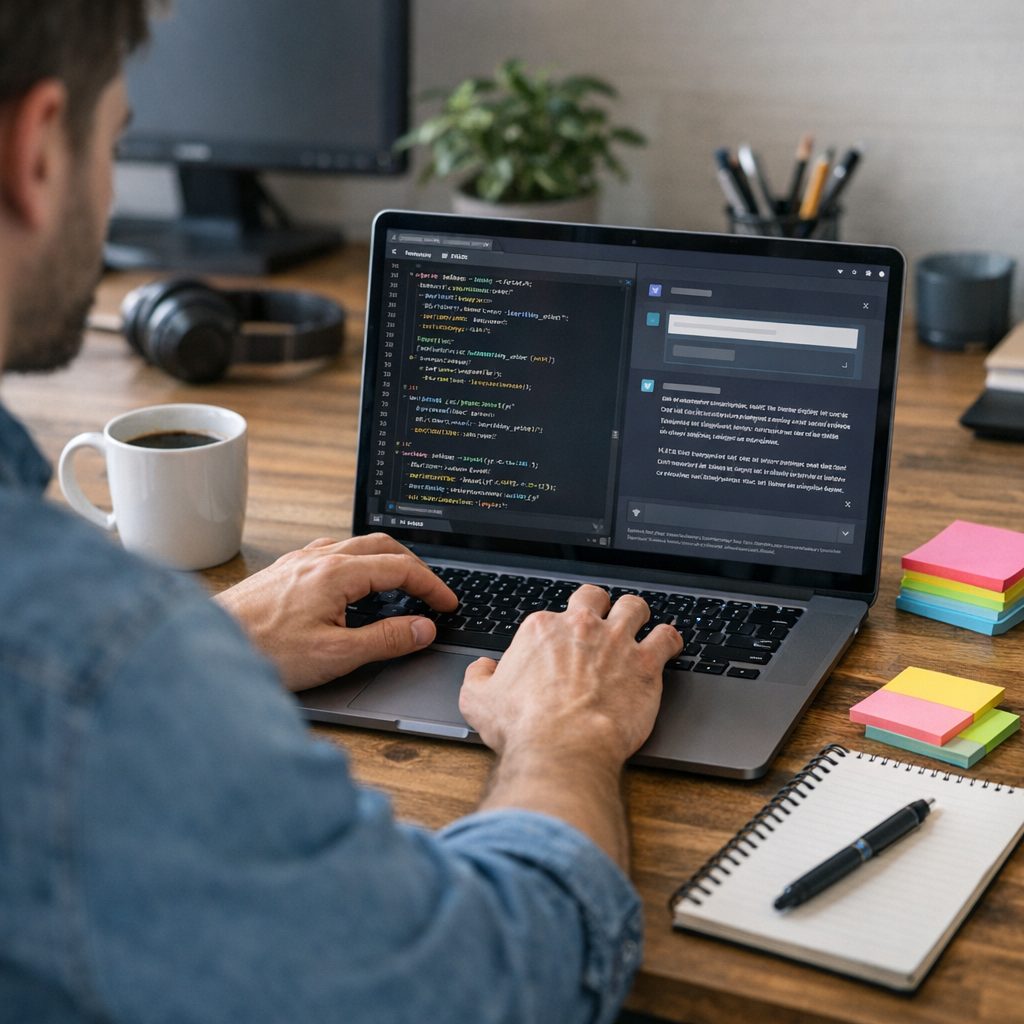 Programmer using LLMs in software development