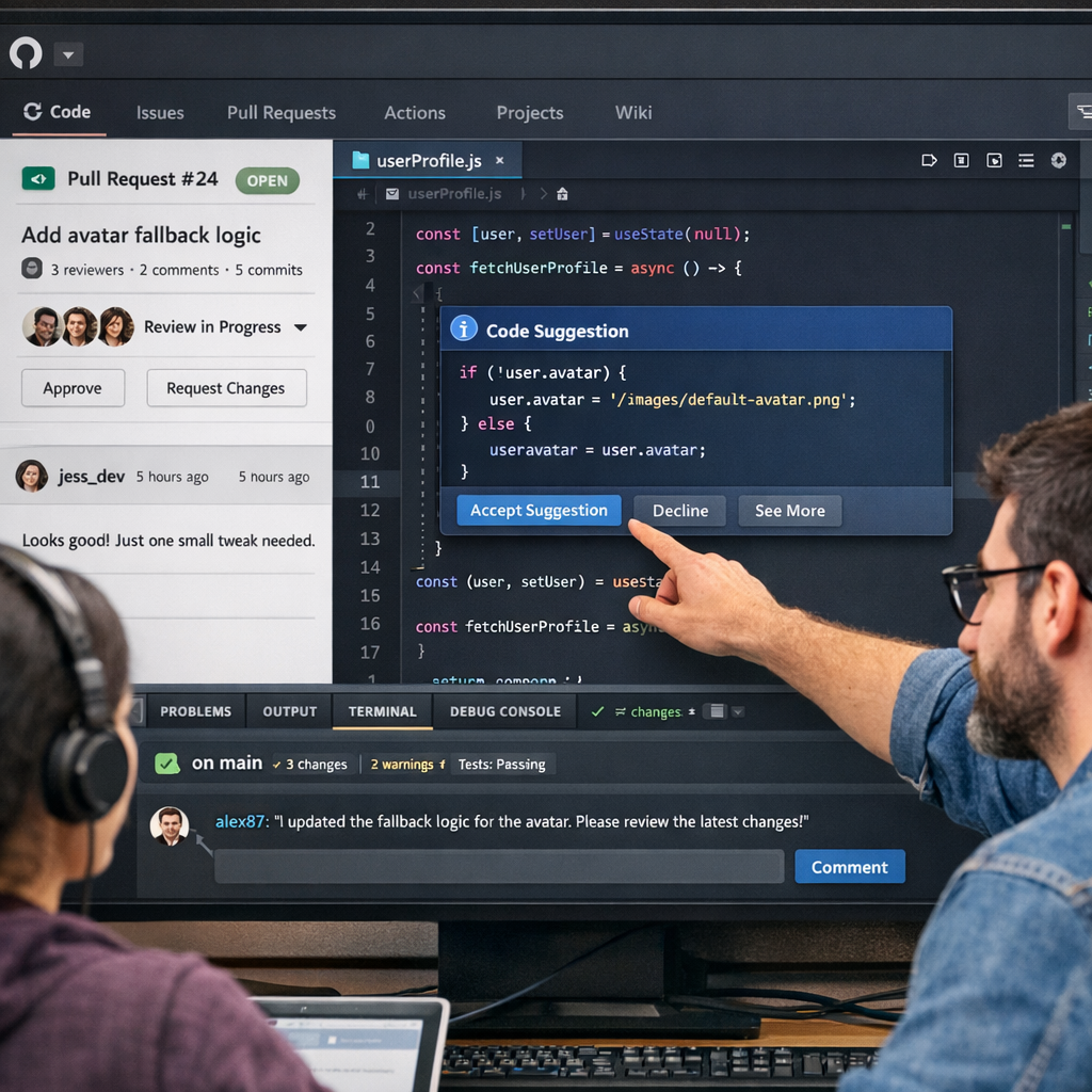 AI-generated code suggestions on GitHub