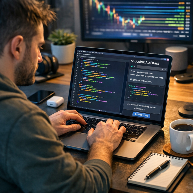 programmer using AI coding assistants