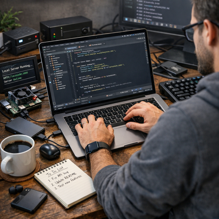 developer working on local open-source models